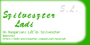 szilveszter ladi business card